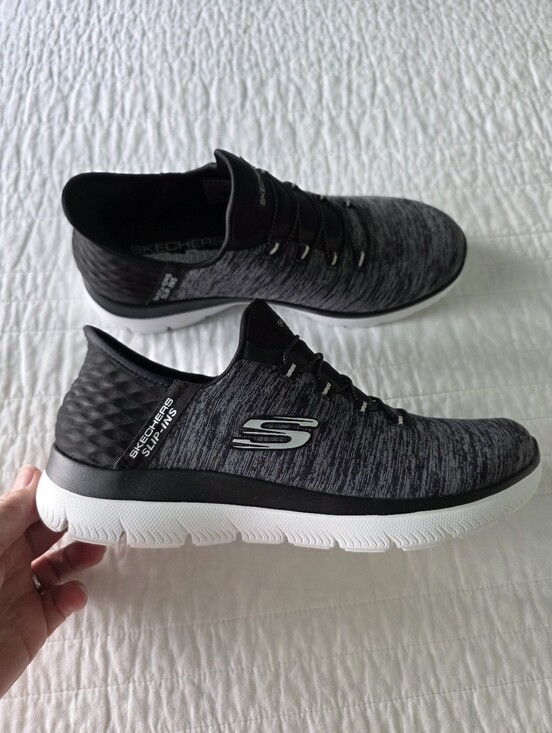 Skechers Shoes - Skechers Slip-ins Hands Free Black Performance Sneaker Womans 8